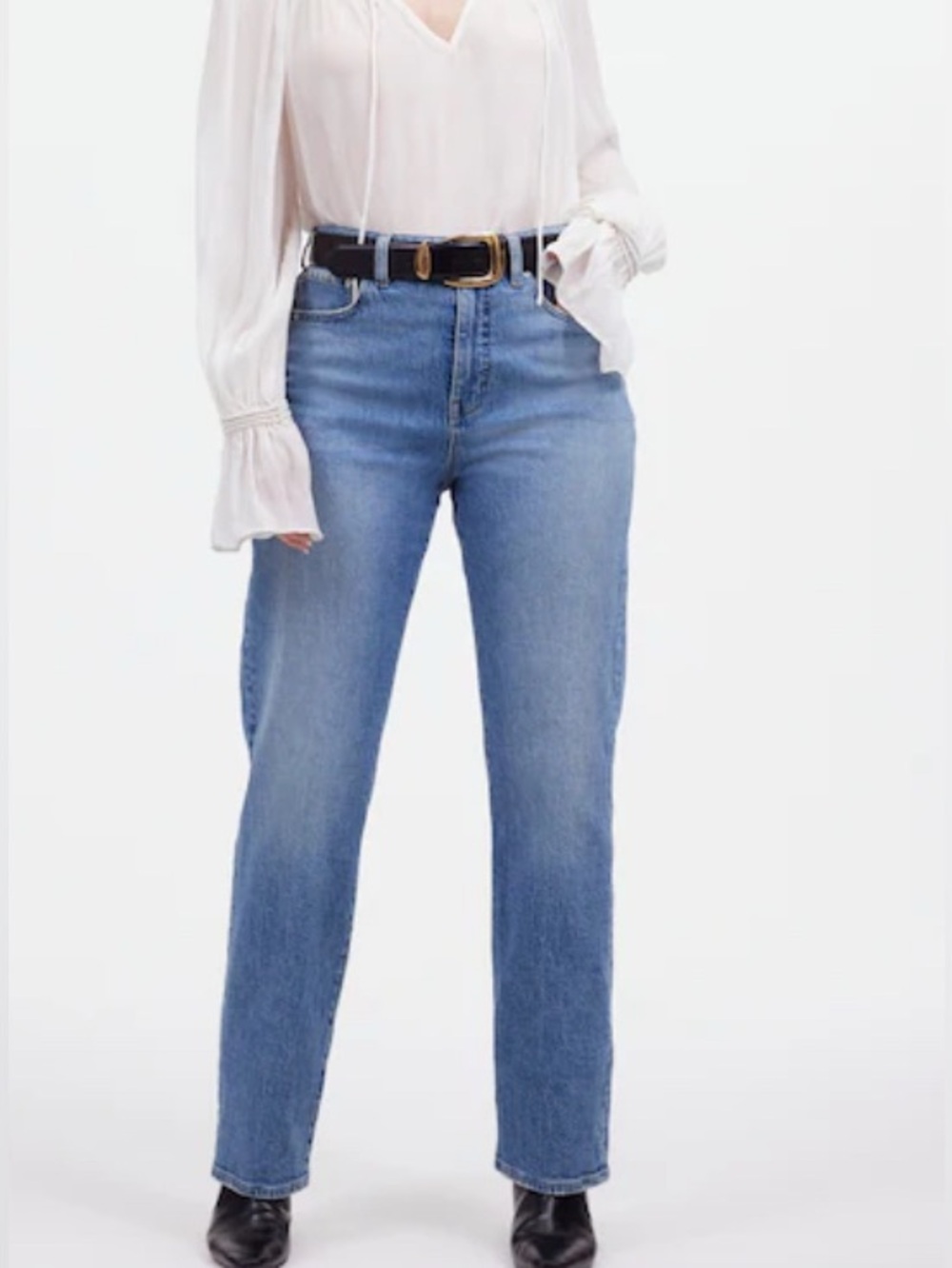 Madewell Curvy petite 27P 90's straight denim